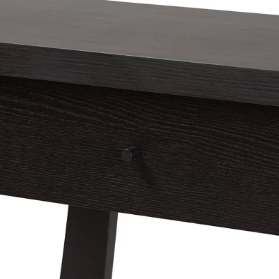 Herman Wood 1 Drawer Console Table - Baxton Studio 5 Herman Wood 1 Drawer Console Table - Baxton Studio - Image 5