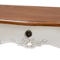 Sophie Small 3 Drawer Wood Console Table White/Brown - Baxton Studio -Baxton Studio GUEST 6a765946 e199 4d11 bb5e 7e825d8680ef