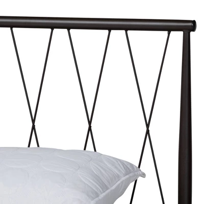 Full Nano Metal Platform Bed Black - Baxton Studio 3 Full Nano Metal Platform Bed Black - Baxton Studio - Image 3