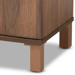 Talon Two-Tone Wood 2 Door Shoe Storage Cabinet Walnut Brown/Dark Gray - Baxton Studio 15 Talon Two-Tone Wood 2 Door Shoe Storage Cabinet Walnut Brown/Dark Gray - Baxton Studio -Baxton Studio GUEST 6bd33d3a 89e0 4125 a223 b6898f05e21b