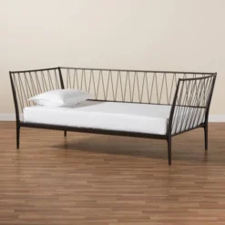 Twin Lysa Metal Daybed Black - Baxton Studio -Baxton Studio GUEST 6c0f5021 bc2c 4cdb 9aac 8b1d67973daf