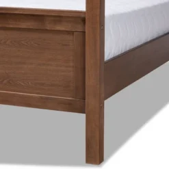 Natasha Fabric Upholstered Wood Platform Canopy Bed Gray/Walnut Brown - Baxton Studio 10 Natasha Fabric Upholstered Wood Platform Canopy Bed Gray/Walnut Brown - Baxton Studio -Baxton Studio GUEST 6c383b05 9464 44c8 ab08 76c327ffee0f