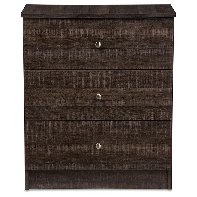 Deacon Modern And Contemporary Wood 3 Drawer Storage Chest Espresso Brown - Baxton Studio 1 Deacon Modern And Contemporary Wood 3 Drawer Storage Chest Espresso Brown - Baxton Studio