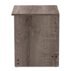 Gallia Modern And Contemporary Oak Finished 2 Drawer Nightstand Brown - Baxton Studio -Baxton Studio GUEST 6ce1099f ddb2 45e8 abca c0abe1358f4d