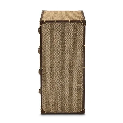 Owen Fabric Upholstered 4 Drawer Accent Storage Cabinet Brown - Baxton Studio 3 Owen Fabric Upholstered 4 Drawer Accent Storage Cabinet Brown - Baxton Studio - Image 3