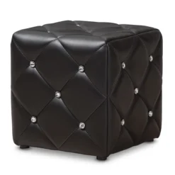 Stacey Modern And Contemporary Faux Leather Upholstered Ottoman - Baxton Studio 10 Stacey Modern And Contemporary Faux Leather Upholstered Ottoman - Baxton Studio -Baxton Studio GUEST 6d90ff2d a658 4c91 96ac 50140a5d6110