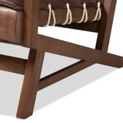 Rovelyn Faux Leather Finished Wood Sofa Brown - Baxton Studio 12 Rovelyn Faux Leather Finished Wood Sofa Brown - Baxton Studio -Baxton Studio GUEST 6e5ce377 188f 4086 97ce 86d67714786e