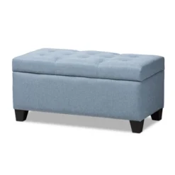 Michaela Modern And Contemporary Fabric Upholstered Storage Ottoman - Baxton Studio -Baxton Studio GUEST 6e68f5d0 fa9c 490b a683 cf8dbec6fb2f
