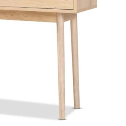 Baird Wood And Rattan 2 Drawer Console Table Brown - Baxton Studio -Baxton Studio GUEST 6eb05792 c461 47b8 a8a1 689cdb7cbe91