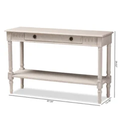Ariella Whitewashed 1 Drawer Console Table White - Baxton Studio 18 Ariella Whitewashed 1 Drawer Console Table White - Baxton Studio -Baxton Studio GUEST 6f8c1e28 280c 47fb a3d2 682bc9f78b14