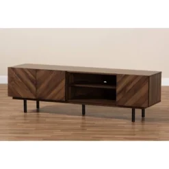 Berit Wood TV Stand For TVs Up To 70" Walnut - Baxton Studio 15 Berit Wood TV Stand For TVs Up To 70" Walnut - Baxton Studio -Baxton Studio GUEST 70a97c6a cc52 4343 a82e 65f055630373