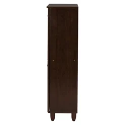 Winda Modern And Contemporary 4-Door Wooden Entryway Shoes Storage Cabinet - Dark Brown - Baxton Studio -Baxton Studio GUEST 71481ece 2a05 437b 9561 612be9fd1063