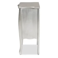 Eliya Brushed Wood 3 Drawer Storage Cabinet Silver - Baxton Studio -Baxton Studio GUEST 73afbbf0 e37b 4f94 8079 ce0bd807c9fa