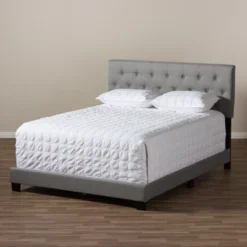 Cassandra Modern And Contemporary Fabric Upholstered Bed - Baxton Studio 12 Cassandra Modern And Contemporary Fabric Upholstered Bed - Baxton Studio -Baxton Studio GUEST 73b3fce3 0c53 4d4e ae37 be31b6ceca95