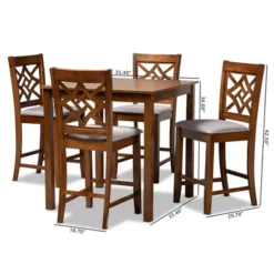 5pc Nicolette Wood Pub Set - Baxton Studio 17 5pc Nicolette Wood Pub Set - Baxton Studio -Baxton Studio GUEST 7440531c 1b65 4a54 9ea7 ef19b3e3d65e
