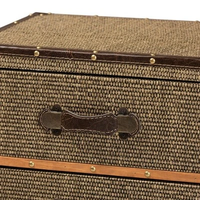 Owen Fabric Upholstered 4 Drawer Accent Storage Cabinet Brown - Baxton Studio 4 Owen Fabric Upholstered 4 Drawer Accent Storage Cabinet Brown - Baxton Studio - Image 4