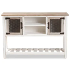 Deacon And Wood 2 Door Dining Room Buffet White/Brown - Baxton Studio 9 Deacon And Wood 2 Door Dining Room Buffet White/Brown - Baxton Studio -Baxton Studio GUEST 760cec6e 81e6 4507 9064 5c708910f3ee