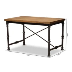 Baxton Studio Verdin Wood Finished Criss Cross Desk Bronze - BaxtonStudio 9 Baxton Studio Verdin Wood Finished Criss Cross Desk Bronze - BaxtonStudio -Baxton Studio GUEST 763b1b3f 9472 4508 9e9c e97a379a70ed