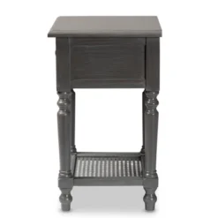 Sheldon Vintage Wood 1 Drawer Nightstand Gray - Baxton Studio 11 Sheldon Vintage Wood 1 Drawer Nightstand Gray - Baxton Studio -Baxton Studio GUEST 777da159 a92b 47d8 bdc6 fa0ab0fa0a6a