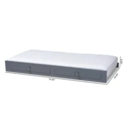 Cintia Wood Bed With Trundle Gray - Baxton Studio 11 Cintia Wood Bed With Trundle Gray - Baxton Studio -Baxton Studio GUEST 77829570 2c59 4544 b964 96370ecc8f58