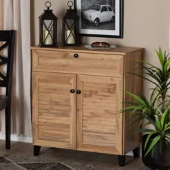 Coolidge Wood 1 Drawer Storage Cabinet Oak Brown - Baxton Studio 17 Coolidge Wood 1 Drawer Storage Cabinet Oak Brown - Baxton Studio -Baxton Studio GUEST 79428796 1e6d 4bf3 bd74 96b434d3a55e