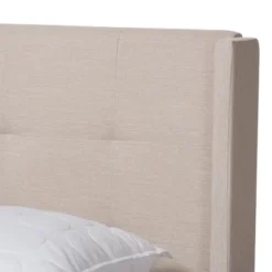 Lisette Fabric Upholstered Bed - Baxton Studio -Baxton Studio GUEST 799a02ae 2e52 4044 8f5d 517ebed4bdbc