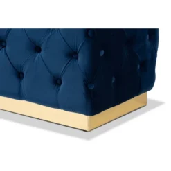 Corrine Velvet Fabric Upholstered And PU Ottoman Gold - Baxton Studio 8 Corrine Velvet Fabric Upholstered And PU Ottoman Gold - Baxton Studio -Baxton Studio GUEST 7a070d3a faf9 4d85 b152 3026dbff5072