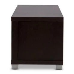 Gerhardine Wood 3 Drawer TV Stand For TVs Up To 62" Dark Brown - Baxton Studio 6 Gerhardine Wood 3 Drawer TV Stand For TVs Up To 62" Dark Brown - Baxton Studio -Baxton Studio GUEST 7a6e4a41 522e 444a a541 aa683e6a2045
