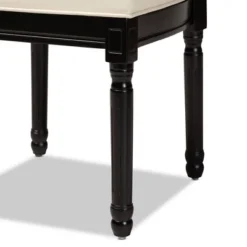 Set Of 2 Louane Faux Leather Upholstered And Wood Dining Chairs Beige/Black - Baxton Studio 12 Set Of 2 Louane Faux Leather Upholstered And Wood Dining Chairs Beige/Black - Baxton Studio -Baxton Studio GUEST 7b9da205 a285 49b8 8ed4 6a25a266de40