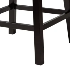 2pc Theron Fabric And Wood Swivel Counter Stool Set - Baxton Studio -Baxton Studio GUEST 7c84b8e8 0dc2 4cf3 9a7f fcee7de95716