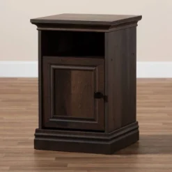 Nolan 1 Door Wood Nightstand Brown/Black - Baxton Studio 13 Nolan 1 Door Wood Nightstand Brown/Black - Baxton Studio -Baxton Studio GUEST 7d4a06cb babf 46dc 9b9d 38633d525146
