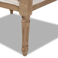 Clemence Upholstered Whitewashed Wood Accent Chair Ivory/Oak - Baxton Studio 13 Clemence Upholstered Whitewashed Wood Accent Chair Ivory/Oak - Baxton Studio -Baxton Studio GUEST 7e732bbb 9271 4c1a bf7c 44d5b0a297f4