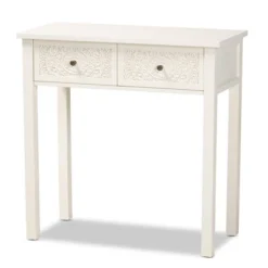 Lambert Wood 2 Drawer Console Table White - Baxton Studio 13 Lambert Wood 2 Drawer Console Table White - Baxton Studio -Baxton Studio GUEST 7ec647e2 9ba4 4f4b 9a7a a903be100bac