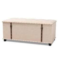 Kyra Fabric Upholstered Storage Trunk Ottoman - Baxton Studio 22 Kyra Fabric Upholstered Storage Trunk Ottoman - Baxton Studio -Baxton Studio GUEST 7f407d57 2795 4b1e 828a 27ba2c3cbf25
