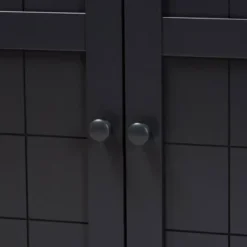 Shelf Wood Shoe Storage Cabinet Glidden Finished Dark Gray - Baxton Studio 14 Shelf Wood Shoe Storage Cabinet Glidden Finished Dark Gray - Baxton Studio -Baxton Studio GUEST 7f8b0f22 1545 46d7 b765 2162d32e5a69