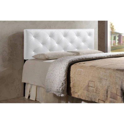 Queen Baltimore Modern And Contemporary Faux Leather Upholstered Headboard: Padded, Rubberwood Frame - Baxton Studio 3 Queen Baltimore Modern And Contemporary Faux Leather Upholstered Headboard: Padded, Rubberwood Frame - Baxton Studio - Image 3