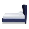 Hanne Bed Navy Blue - Baxton Studio