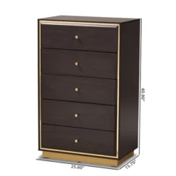 Cormac Wood And Metal 5 Drawer Storage Chest - Baxton Studio 19 Cormac Wood And Metal 5 Drawer Storage Chest - Baxton Studio -Baxton Studio GUEST 823cfe24 c263 43ba 8a7a 5499f267c696