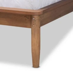 Sadler Mid-Century Modern Platform Bed Walnut/Brown - Baxton Studio 12 Sadler Mid-Century Modern Platform Bed Walnut/Brown - Baxton Studio -Baxton Studio GUEST 82d2d748 8d60 450a a1c0 3a702444b26e