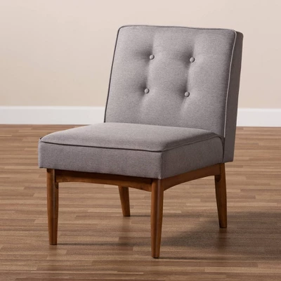 Arvid Wood Dining Chair Gray - Baxton Studio 3 Arvid Wood Dining Chair Gray - Baxton Studio - Image 3