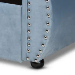 Twin Abbie Velvet Tufted Daybed With Trundle Light Blue - Baxton Studio 16 Twin Abbie Velvet Tufted Daybed With Trundle Light Blue - Baxton Studio -Baxton Studio GUEST 83b78ee1 8780 427d ae27 79068edb9348