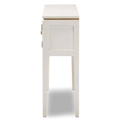 Aiko Wood Console Table White - Baxton Studio 2 Aiko Wood Console Table White - Baxton Studio - Image 2