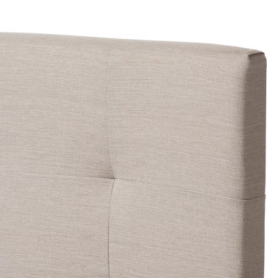 Twin Brookfield Modern And Contemporary Fabric Upholstered Bed Beige - Baxton Studio 3 Twin Brookfield Modern And Contemporary Fabric Upholstered Bed Beige - Baxton Studio - Image 3