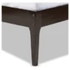 Queen Bentley Mid Century Modern Solid Wood Bed Frame Cappuccino/Dark Brown - Baxton Studio: Eco-Friendly, Rubberwood, No Box Spring Needed