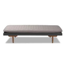 Twin Two Marit Tone Upholstered Wood Daybed Gray/Walnut - Baxton Studio 13 Twin Two Marit Tone Upholstered Wood Daybed Gray/Walnut - Baxton Studio -Baxton Studio GUEST 864cac53 4cb1 40da b99b 98e5fb729429