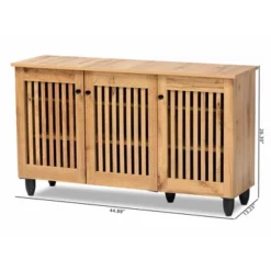 Fernanda Wood 3 Door Cabinet Oak Brown/Black - Baxton Studio 14 Fernanda Wood 3 Door Cabinet Oak Brown/Black - Baxton Studio -Baxton Studio GUEST 86bbb772 cd5e 4844 a3da 822e8cf303f4