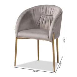 Ballard Velvet Fabric Upholstered Metal Dining Chair - Baxton Studio 20 Ballard Velvet Fabric Upholstered Metal Dining Chair - Baxton Studio -Baxton Studio GUEST 8703f565 e197 47f8 968f 55e8eaf0f390