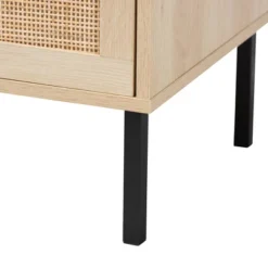 Caterina Wood And Natural Rattan 1 Door End Table Natural Brown/Black - Baxton Studio 13 Caterina Wood And Natural Rattan 1 Door End Table Natural Brown/Black - Baxton Studio -Baxton Studio GUEST 872779ec 571a 4514 ab18 114abead1c24