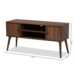 Alard 2 Door Wood TV Stand For TVs Up To 50" Walnut - Baxton Studio 15 Alard 2 Door Wood TV Stand For TVs Up To 50" Walnut - Baxton Studio -Baxton Studio GUEST 87636444 f2e1 4695 ab7d 58c6e1dc154c