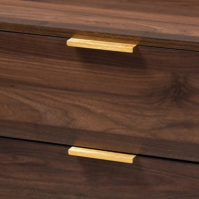 Lena Walnut Chest Brown - Baxton Studio 5 Lena Walnut Chest Brown - Baxton Studio - Image 5